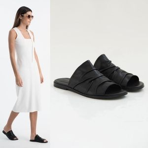 MARCELLA MODA ruth leather sandals in black